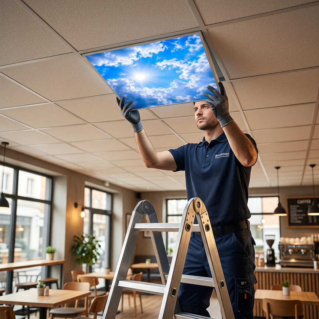 30x30 LED Gökyüzü Panel — T24 Asma Tavana Uygun, Sıva Altı 30x30 LED Gökyüzü Panel — T24 Asma Tavana Uygun, Sıva Altı