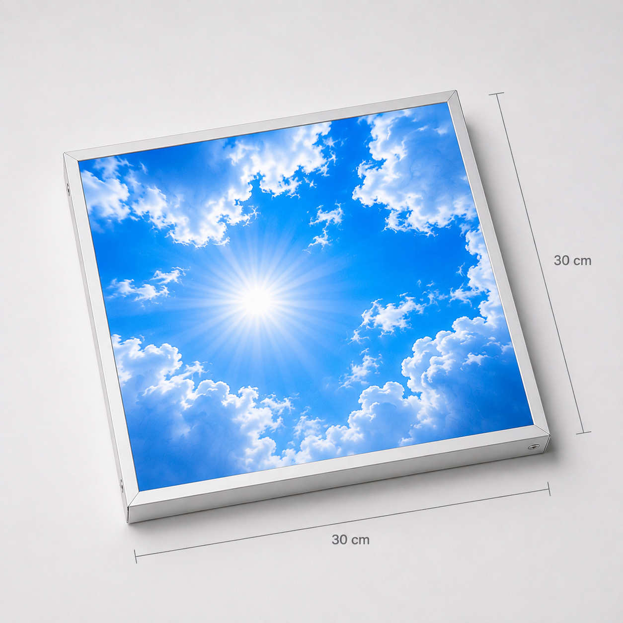 30x30 LED Gökyüzü Panel — T24 Asma Tavana Uygun, Sıva Altı 30x30 LED Gökyüzü Panel — T24 Asma Tavana Uygun, Sıva Altı