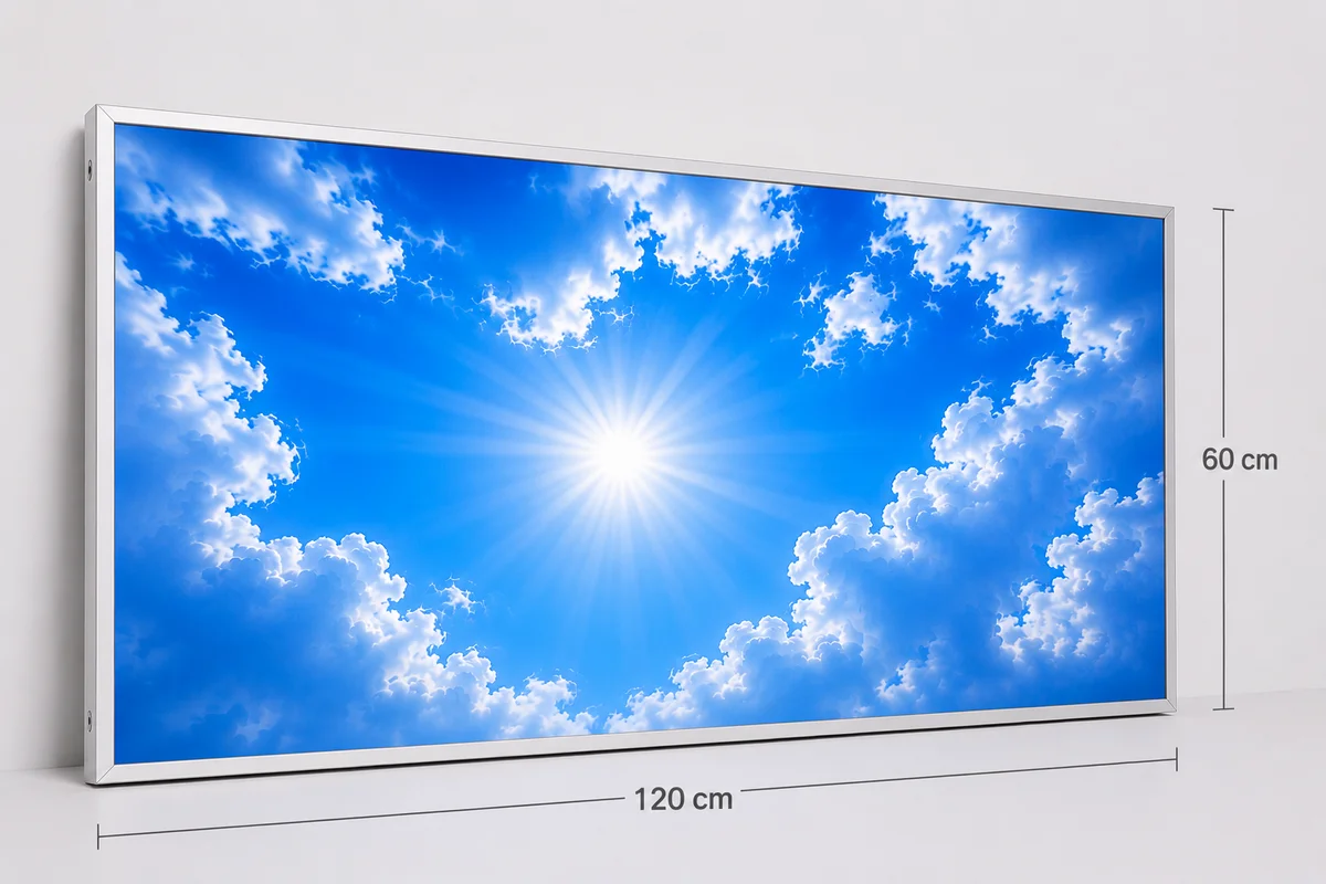 60x120 LED Gökyüzü Panel — T24 Asma Tavana Uygun, Sıva Altı 60x120 LED Gökyüzü Panel — T24 Asma Tavana Uygun, Sıva Altı
