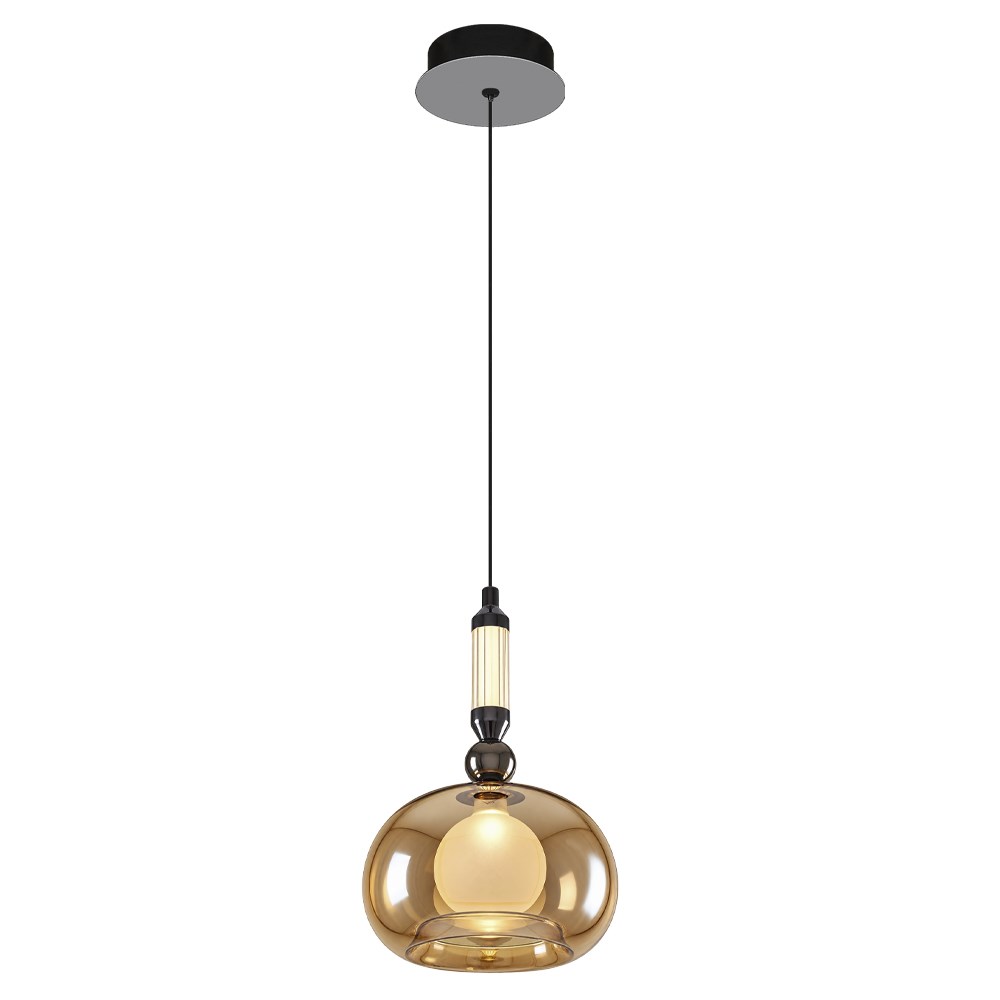 Tekli Metal Boliv Amber Sarkıt Avize 19 cm Tekli Metal Boliv Amber Sarkıt Avize 19 cm